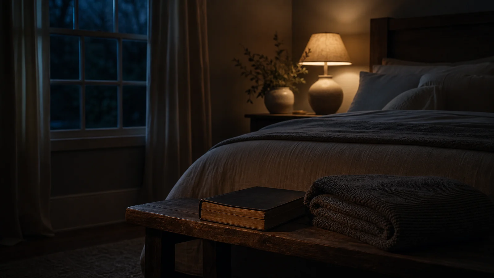 Closing prayer image for Scripture About Rest and Sleep | Bible Bedtime Meditation