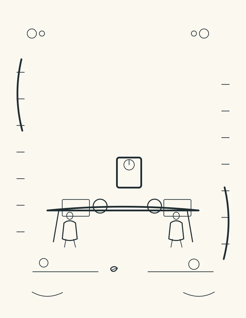 Two children share a table with a timer and separated art supplies.