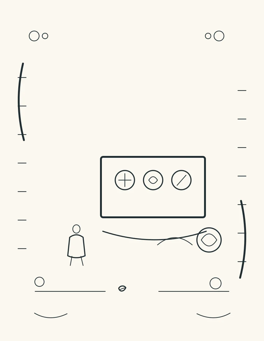Child pauses at a choice board with water, movement, and help symbols before a game.